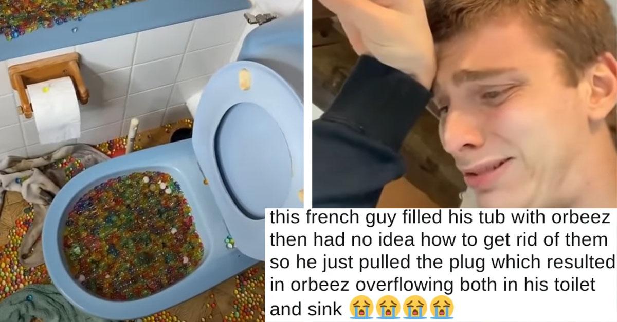 Man Destroys Plumbing in Entire Apartment Building After Filling His Tub With Orbeez For Online Challenge