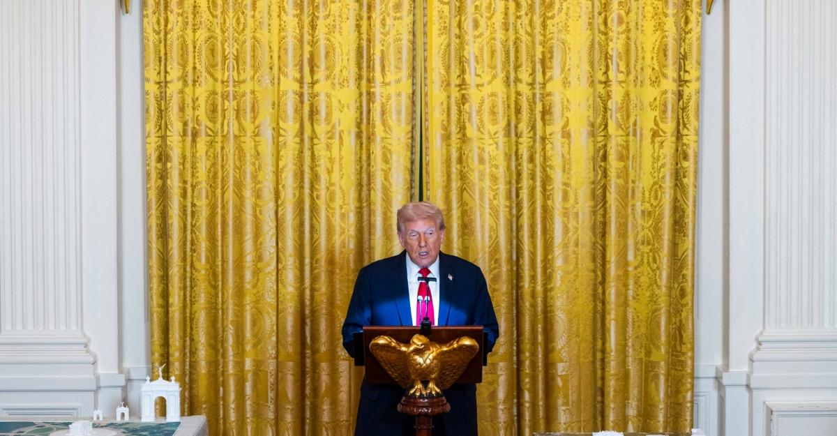 Trump at ballroom fundraiser