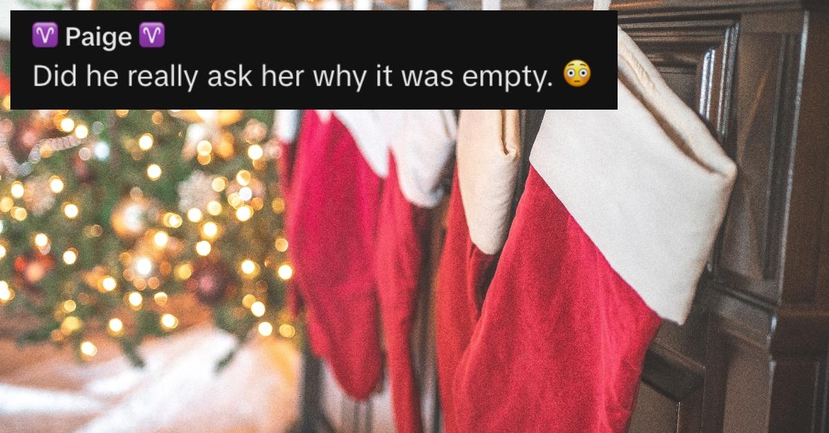 Mom's Christmas Stocking Noticeably Less Full