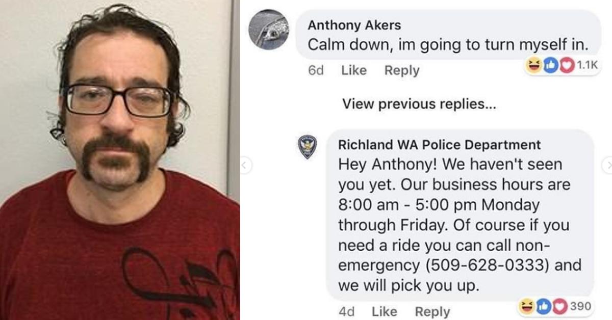 Cops Post Wanted Ad on Facebook, Suspect Responds in Comments Section