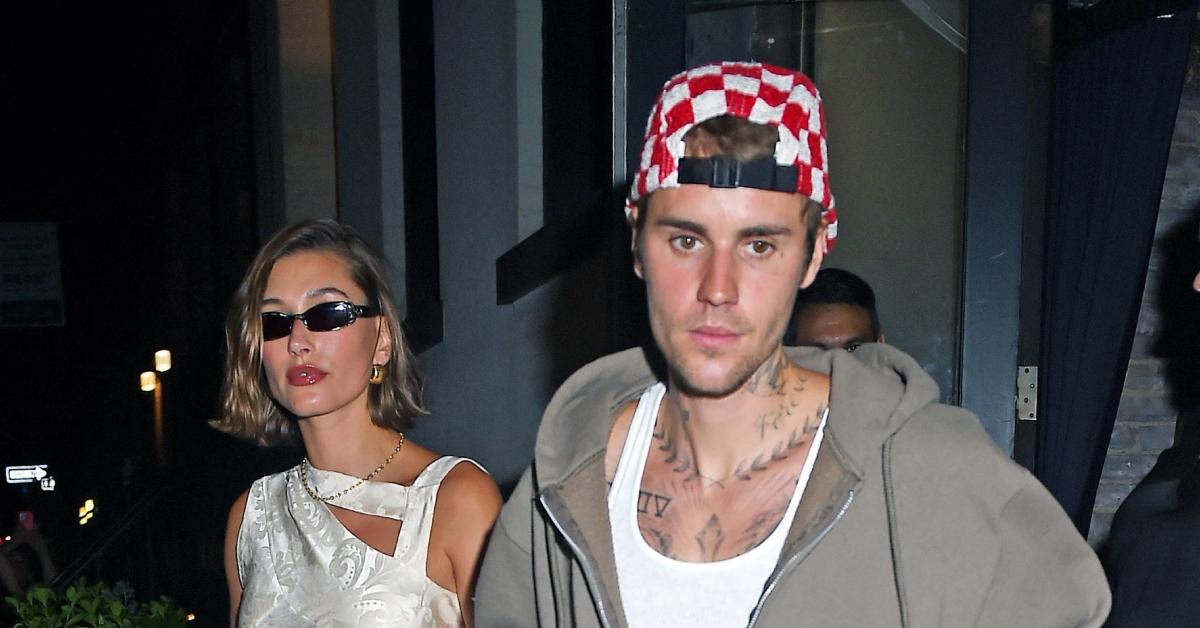 (l-r): Hailey Bieber and Justin Bieber