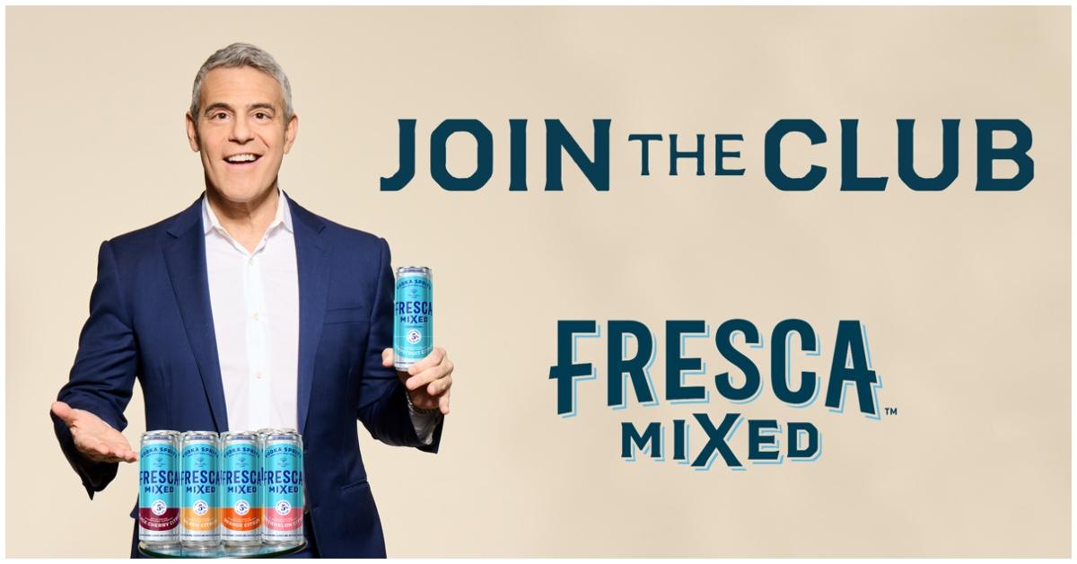 Andy Cohen fresca mixed promo