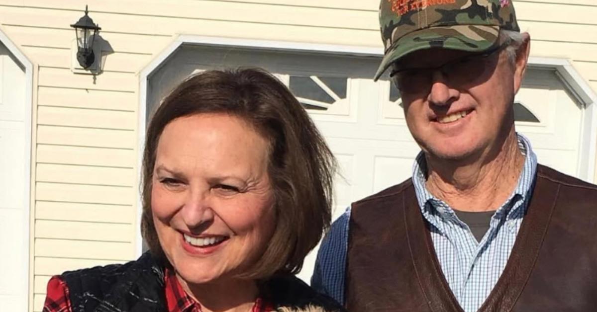 Deb Fischer and her husband Bruce with her new puppy.