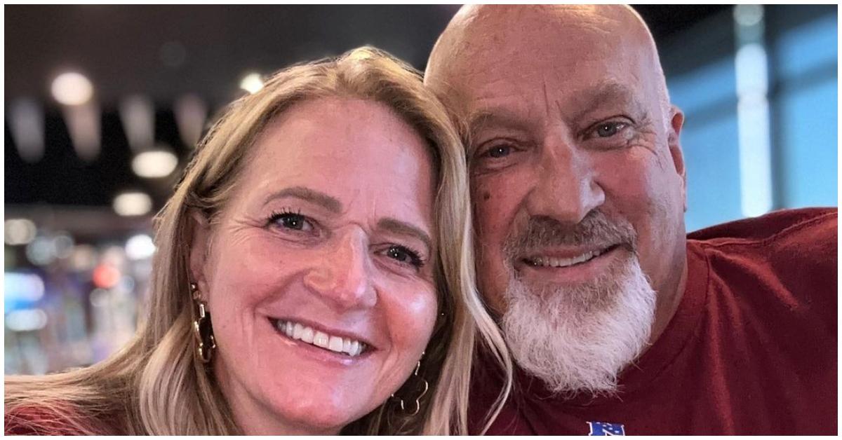 (l-r): Christine and David smiling at a bar