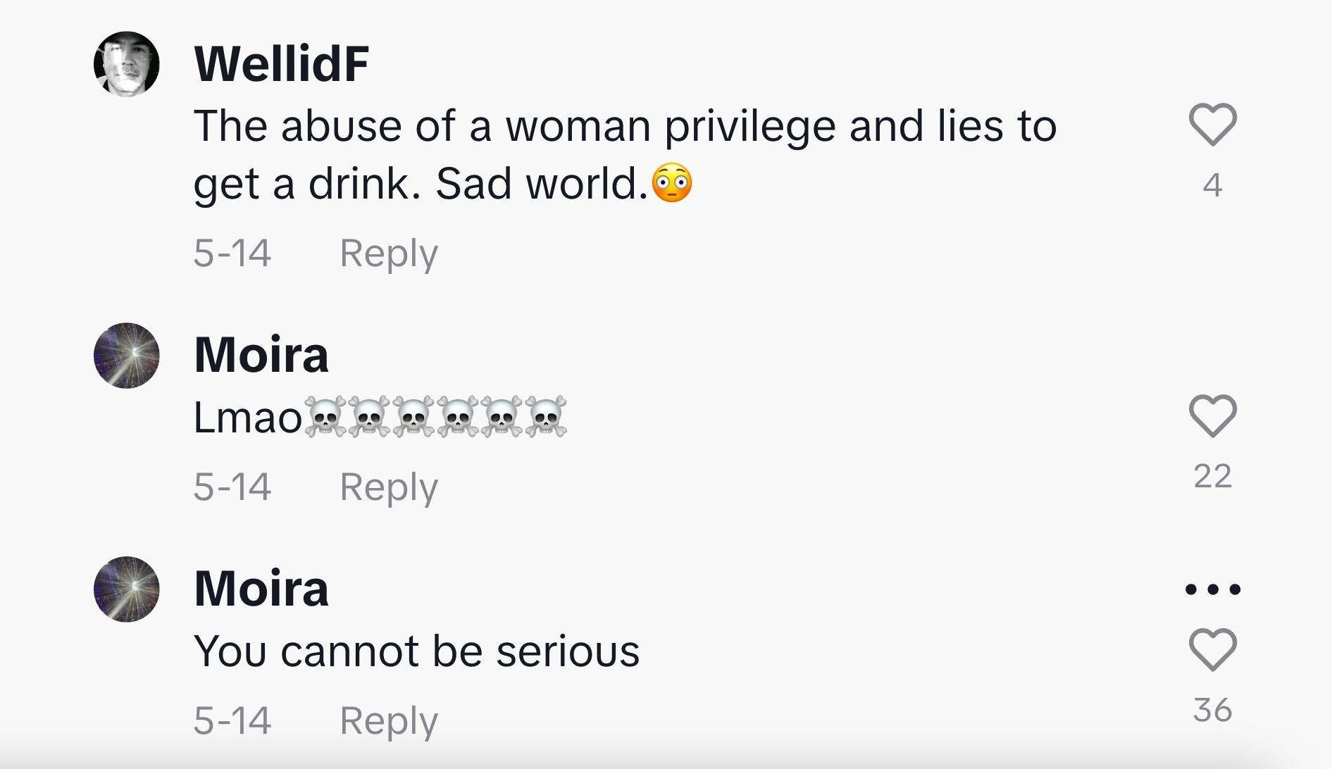 Comments section of a TikTok video by @sashiiiibaby