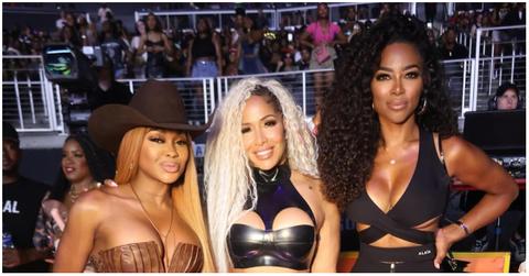 (l-r): Phaedra Parks, Sheree Whitfield, and Kenya Moore