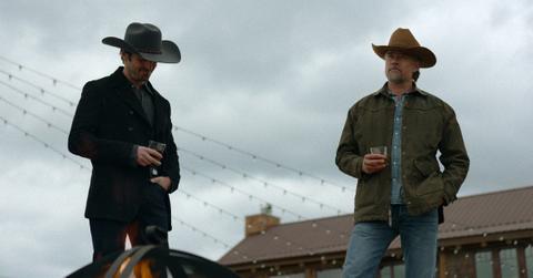 (L-R) Eoin Macken as Davis and Josh Duhamel as Staten in 'Ransom Canyon.'
