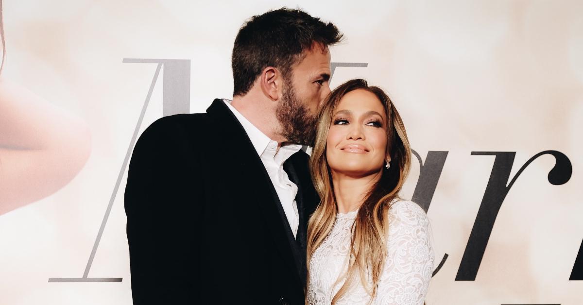 Jennifer Lopez and Ben Affleck celebrate her movie 'Marry Me.'