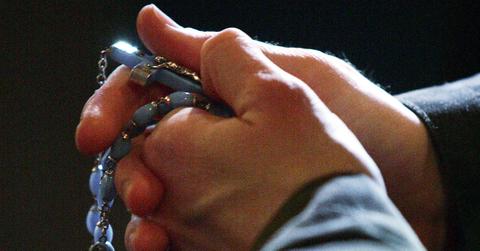 Hands with rosary