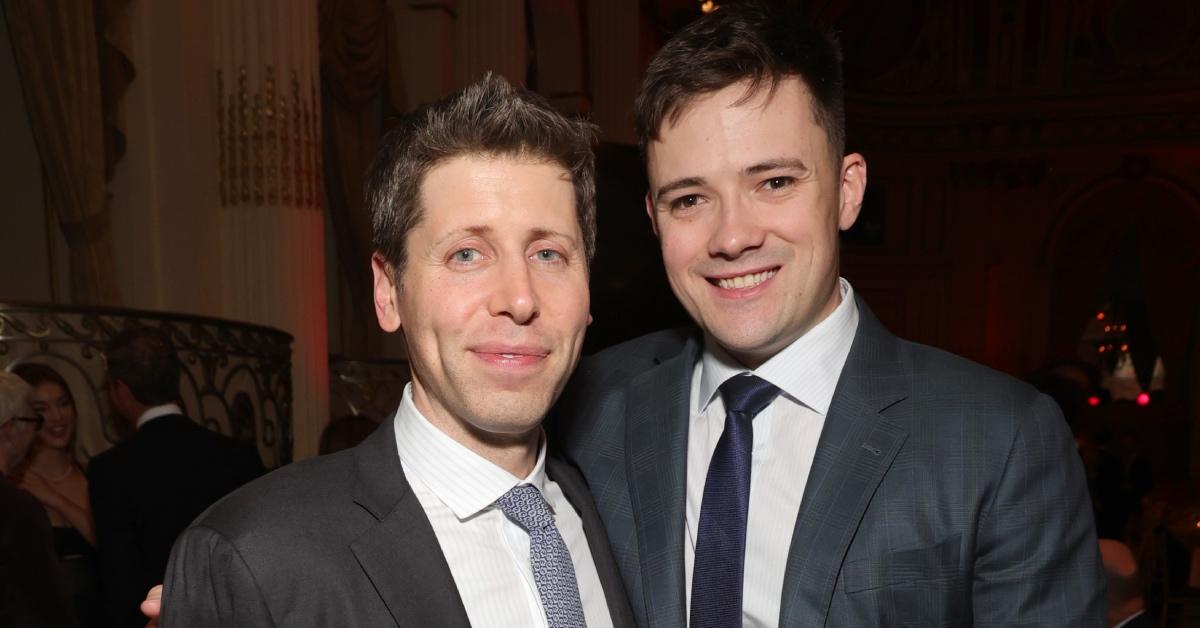 Sam Altman and Oliver Mulherin attend A Year In TIME at The Plaza Hotel