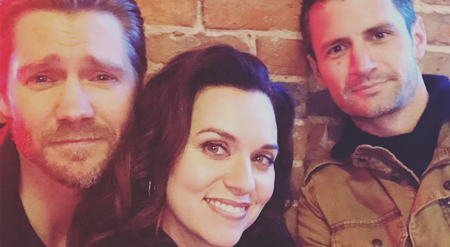 Chad Michael Murray, Hilarie Burton, and James Lafferty pose for photo on Instagram.