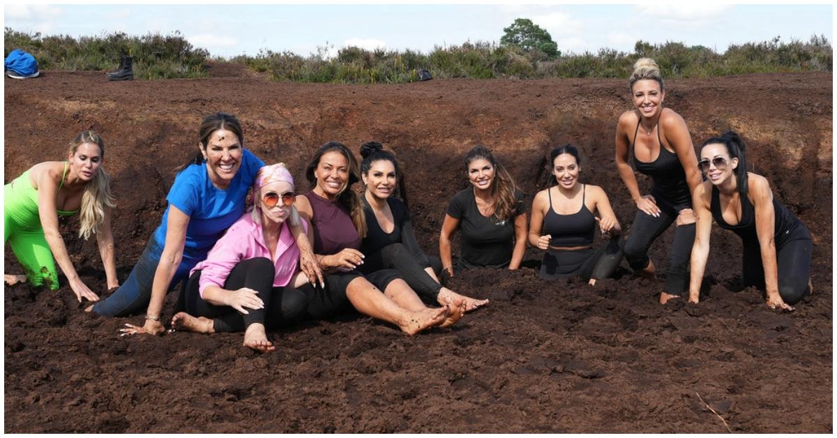 'The Real Housewives of New Jersey' cast playing in dirt in Ireland.