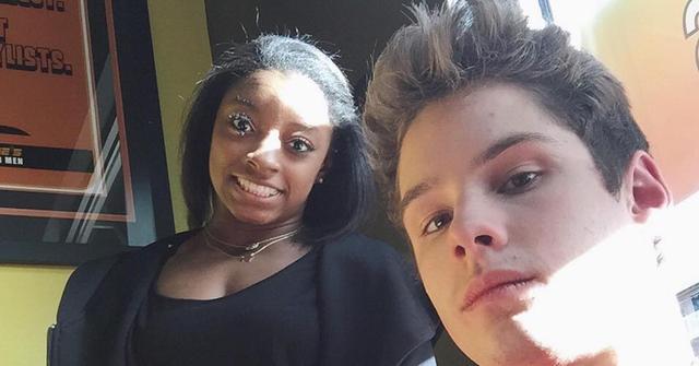 Simone Biles and Alec Yoder