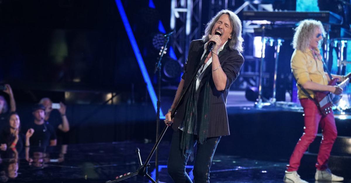 Kelly Hansen of Foreigner performs during the Season 27 finale of 'The Voice.'