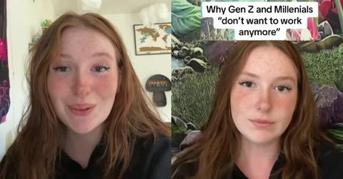 Gen-Z Woman Says There’s ”No Point” to Working in This Economy