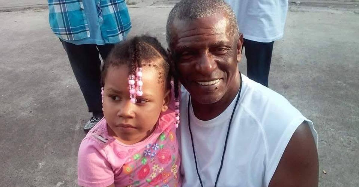 Carl Carlton with his granddaughter.