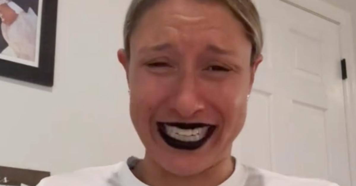 Mom Accidentally Uses Eye Black as Chapstick