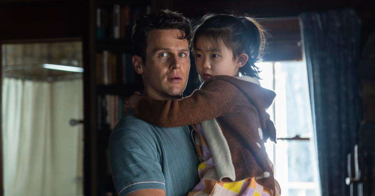 Jonathan Groff as Eric and Kristen Cui as Wen in 'Knock at the Cabin'