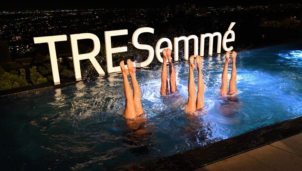 USA Olympic Artistic Swimming Team performing at an event in Jan 2023