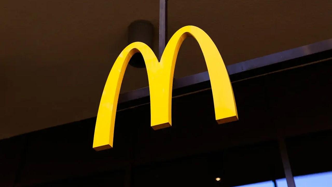 McDonalds logo captured in its Letzipark restaurant on Nov. 13, 2023.