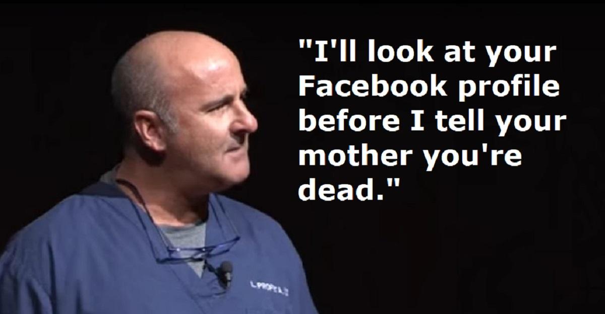 Doctor Explains Why He Checks Dead Patient's Facebook Before Notifying Their Parents