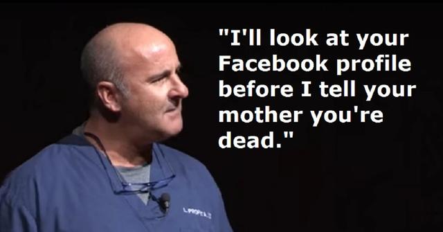 Doctor Explains Why He Checks Dead Patient's Facebook Before Notifying Their Parents