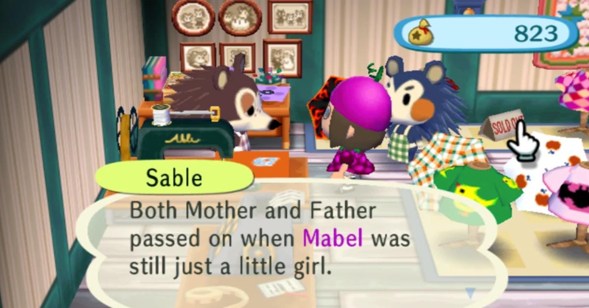 animal crossing sable backstory new horizons