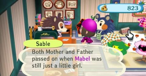 animal crossing sable backstory new horizons