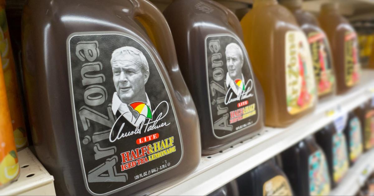 arizona iced tea featuring arnold palmer is sold in nyc