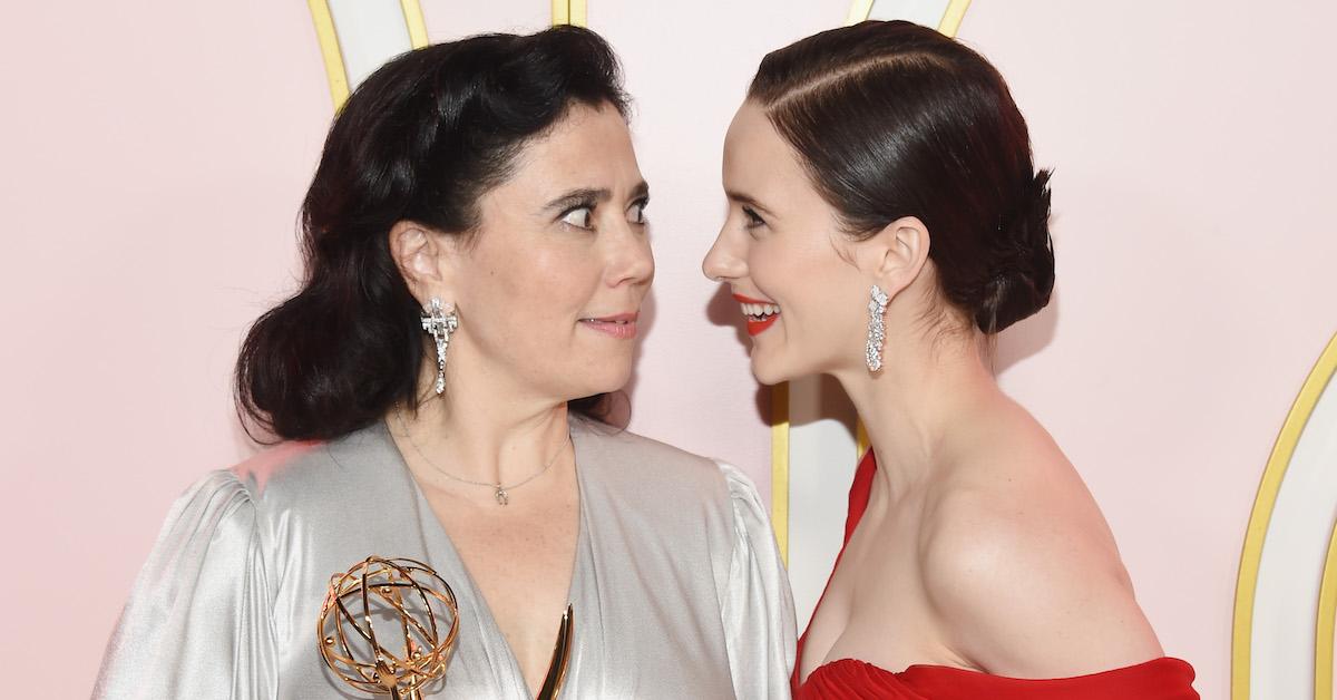 Rachel Brosnahan and Alex Borstein at the Emmys