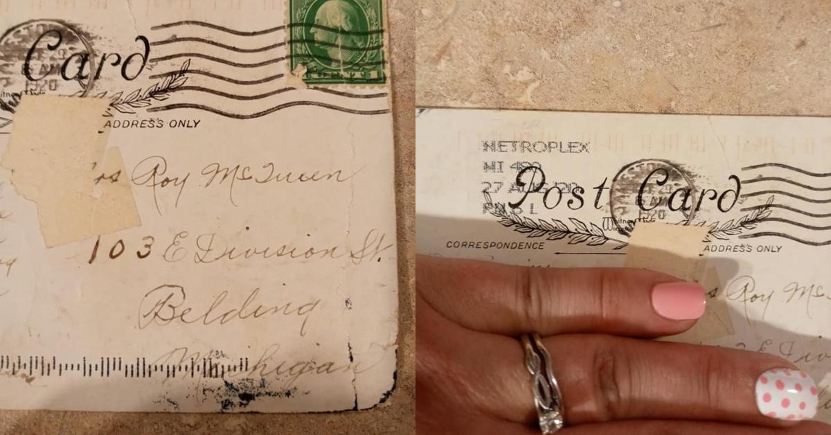 Postcards In Mail Postcard Arrives in Mail 100 Years After It Was Sent