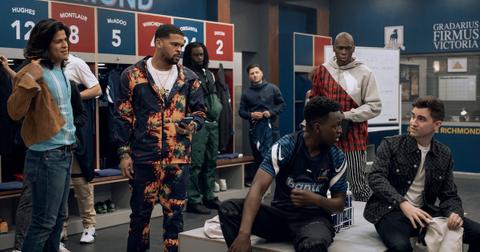 Cristo Fernández, Kola Bokinni, Toheeb Jimoh and Billy Harris in 'Ted Lasso'