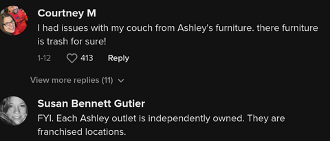 ashleys furniture is trash