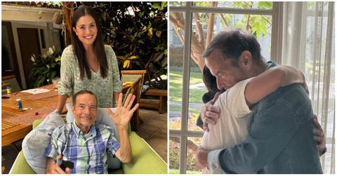 (l-r): Catherine Lowe and her dad, Carey Couper Giudici