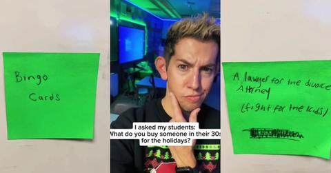 Teacher Asks Students What to Buy 30-Yr-Olds for Christmas