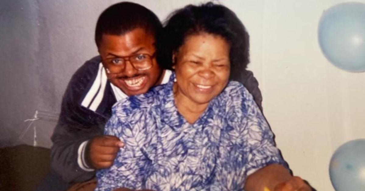 (L-R): Michael Beverly with his mother