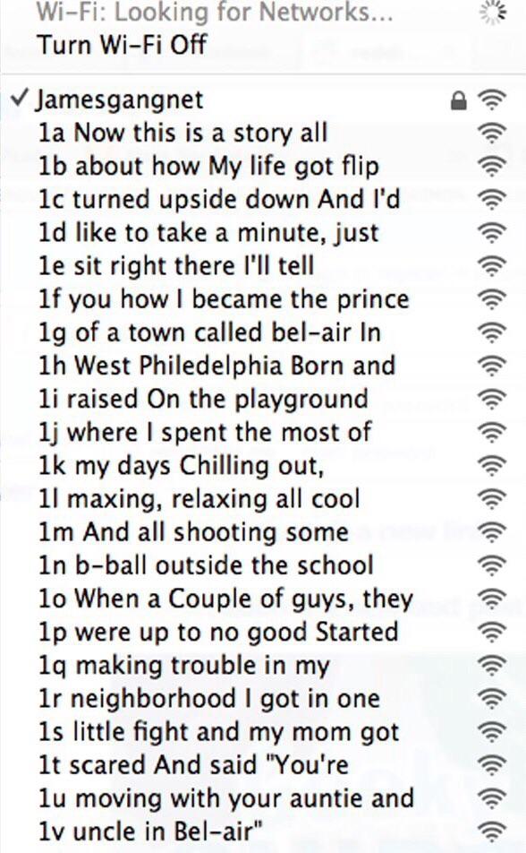 29 Wi Fi Network Names That Deserve To Be Admired