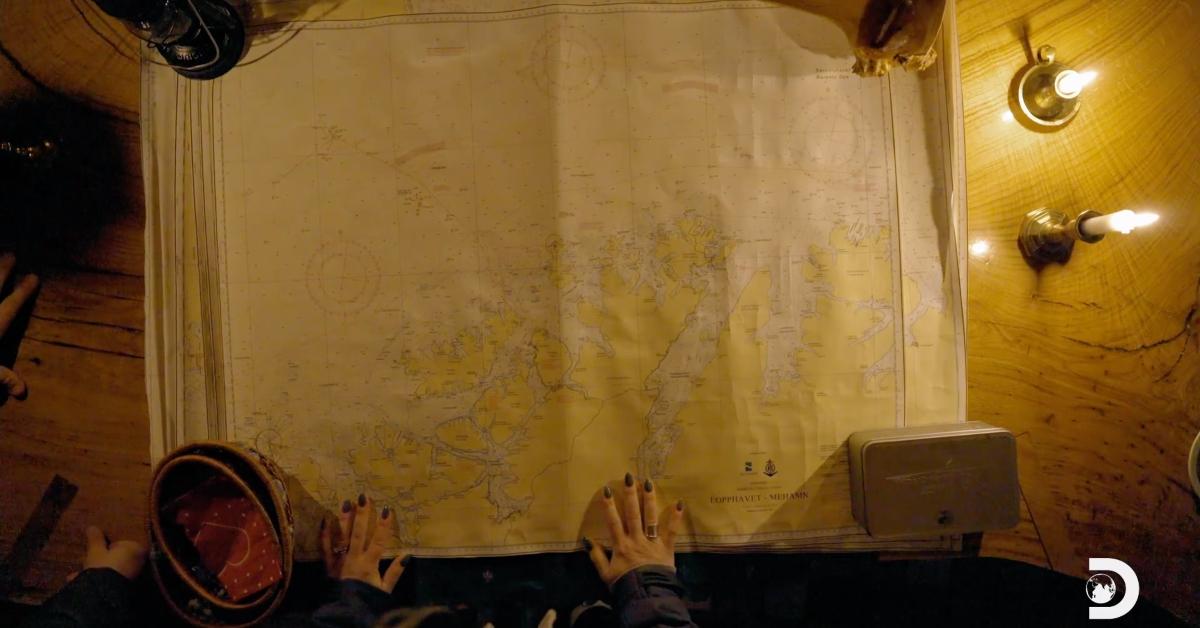 Mandy unfolds a mystery map on 'Deadliest Catch: The Viking Returns'