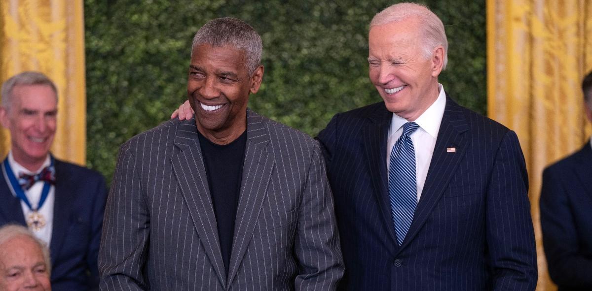 Denzel Washington, President Joe Biden