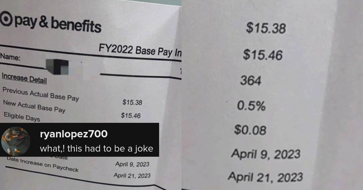 Almost 30Year Target Employee Gets 8Cent Raise, TikTok Claims