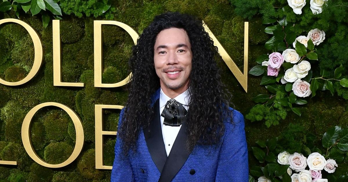 Cole Walliser on the Golden Globes red carpet