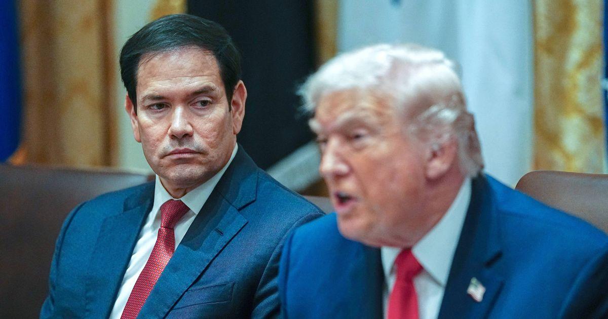 Marco Rubio and Donald Trump