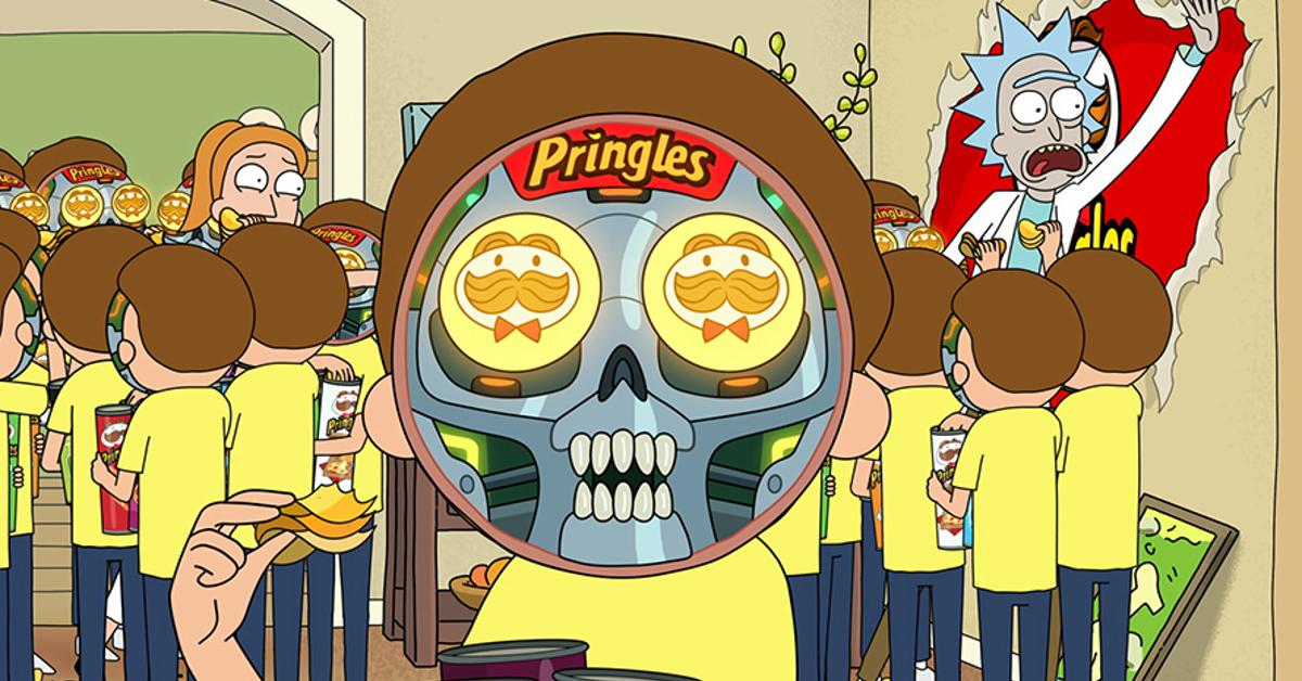 rick and morty pringles