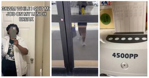 woman goes viral on tiktok for quitting job during lunch break