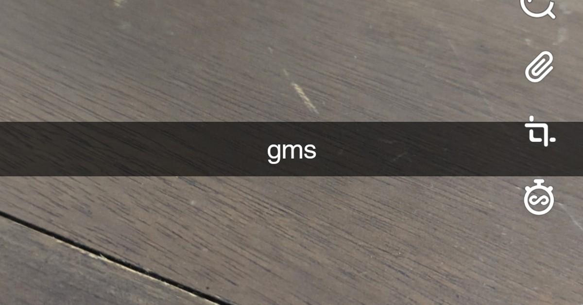 What does GMS mean on Snapchat