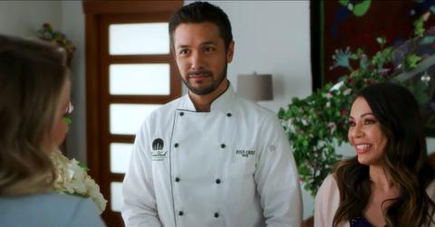 Marco Grazzini and Janel Parrish in 'Right in Front of Me'