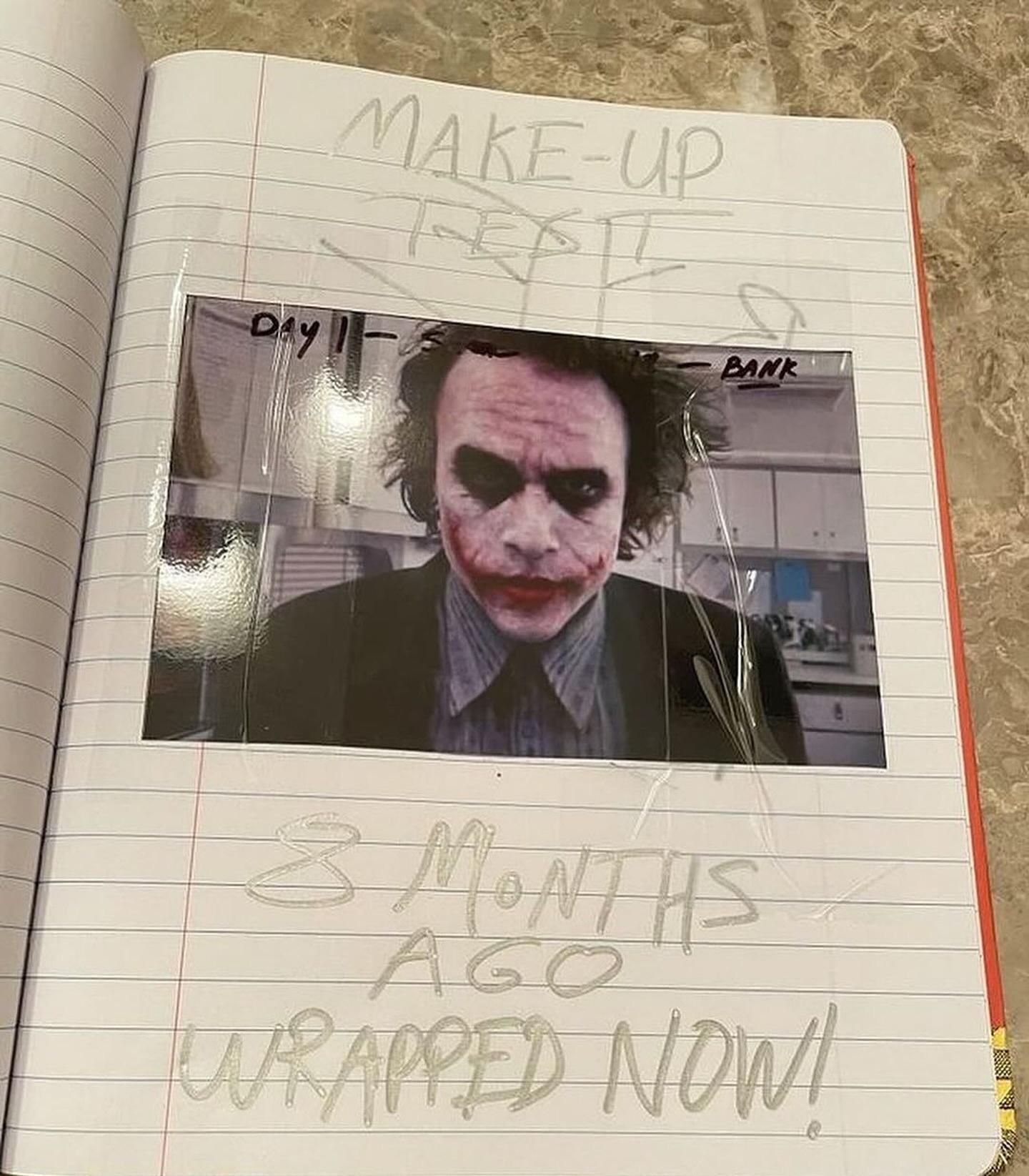 heath ledger joker diary