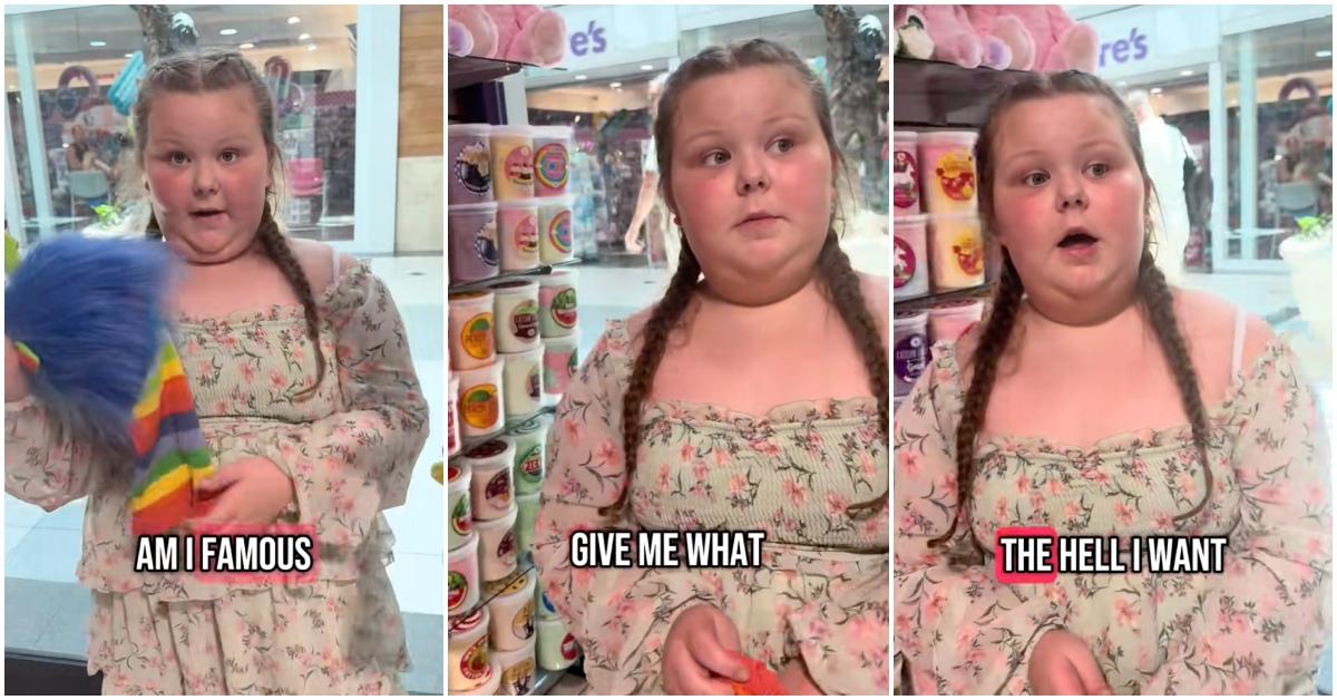 Ameylia Rose shopping at Claire's.