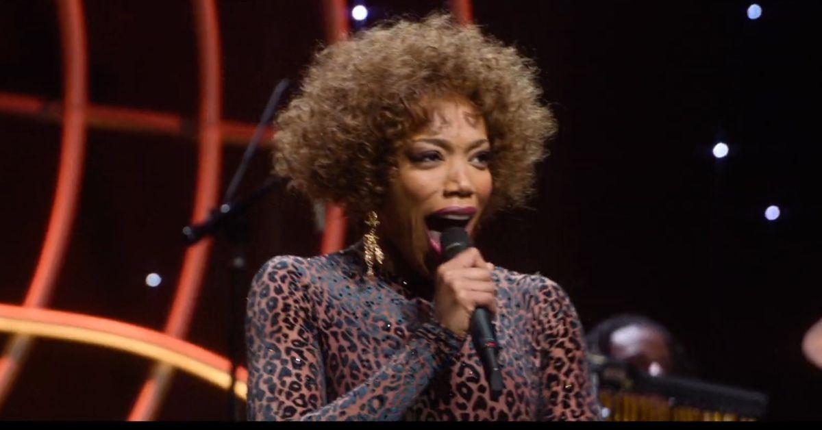 Naomi Ackie as Whitney Houston in 'I Wanna Dance With Somebody'