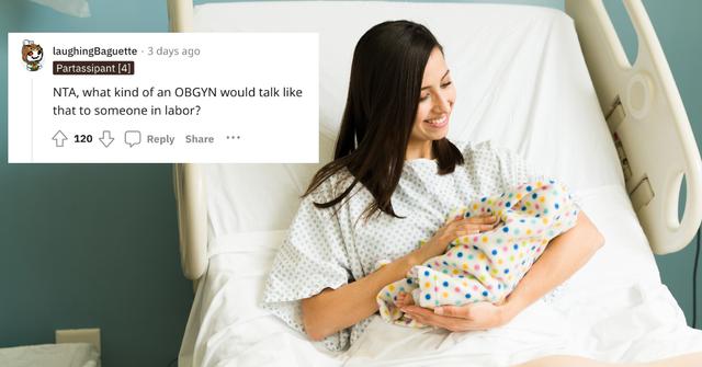 A woman holding her baby.